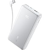 Anker Zolo Power Bank (20000mAh, 22.5W, Built-In USB-Cケーブル)ホワイト | モバイルバッテリー 【USB PD/PowerIQ搭載/PSE技術基準適合】20000mAh iPhone 17 /