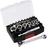 スエカゲツール:Pro-Auto 25PC ミニリバースギア＆スプラインソケットセット MRG-1425S 型式:MRG-1425S