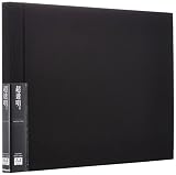ナカバヤシ 高透明フィルムポケットアルバム A4サイズ用／ヨコ型 ブラック ホCX-A4E-D