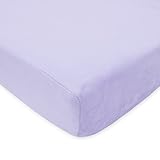 TL Care Heavenly Soft Chenille Crib Sheet, Lavender, 28 x 52 by TL Care