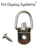 広告1穴Heavy Duty ZP Dリングハンガーwith 6 3 / 8ネジ – Pro品質 – 100パックbyアート表示システム