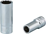 KTC(ケーテーシー) 9.5mm (3/8インチ) セミディープソケット (十二角) 5.5mm B3M055W