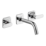 Axor 34315001 Citterio M Wall-Mounted Widespread Faucet in Chrome [並行輸入品]