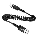 Vedfoad USB C ケーブル 0.4mから1.2mまで 伸縮式 最大2.4A急速充電 iphone17 タイプc ケーブル 480Mbpsデータ転送 コイル型 高耐久性 断線防止設計 iPhone17/16/15、iPad、Xperia、Galaxy等Type-C機器対応（ブラック）