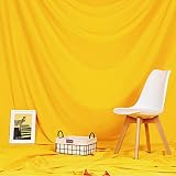 Lanx. 背景布 3m×2m イエロー シワが付きにくい 撮影用 撮影布 バックスクリーン 背景 背景シート バックグラウンド 写真 撮影 スタジオ背景 スクリーンシート ポリエステル バック布 布 無地 無反射 厚地 (3m×2m, 黄色(イエロー))