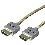 アクロス HDMI HighQuality タフ&スーパースリムケーブル 1.5m ゴールド ADV-HD15HQGD