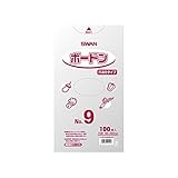 シモジマ (スワン) OPP袋 ボードン #20 No.9 穴あり 透明 100枚 006763109