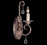 Savoy House 9-1396-1-256 Sconce with Clear Crystals Shades, New Mocha Finish by Savoy House