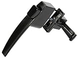 Koch 6802201カリフォルニアスタイル押しボタン5 / 8インチから7 / 8インチ厚ドア用のラッチ、ブラック