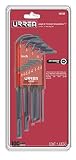 Urrea 4972R L-Type SAE Hex Key Set, 1/20 - 3/8-Inch [並行輸入品]