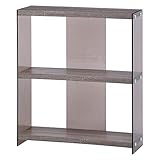 不二貿易(Fujiboeki) ガラスケース ブラウン 幅81.8cm ディスプレイラック 3段 98860