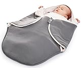Wallaboo Nid d'Ange, Babynomade Coco, Couverture enveloppante, Gris