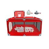 安全フェンス、子供の遊びフェンス、ベビー幼児クロールマットフェンス、屋内家庭、128X128X66cm (色 : B)