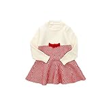 Pojour ベビー服 子供服 女の子ニットセーター 冬 防寒 かわいいセーター おしゃれ 暖かい 厚手 綿 ベビールームウェア 普段着 カジュアル 旅行 記念日 プレゼント 丸首 ピンク
