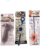 （3種左右+グリップセット） B-45 ライトランチャー&ロングワインダー + B-81 ライトランチャーL 左右ランチャー + B-109 ランチャーグリップ ガンメタリック