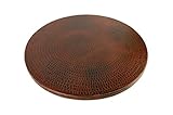 Premier Copper Products LS18DB 18-Inch Hand Hammered Copper Lazy Susan, Oil Rubbed Bronze [並行輸入品]