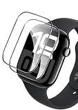 Apple Watch Series 10 46mm対応 保護フィルム「2枚」アップルウォッチ Series10 46mm対応 液晶保護フィルム アップルウォッチ10対応 保護シート 2024年 Apple Watch S10対応 46mmフィルム 3D曲面保護 柔軟性PMMA製素材 自動修復 硬度4H 気泡ゼロ 指紋防止 飛散防止 高感度タッチ【2枚セット】