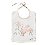 DwellStudio Embroidered Bib, Vintage Blossom Blush by DwellStudio [並行輸入品]