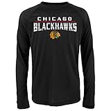 NHL Blackhawksパフォーマンス長袖Tee L ブラック
