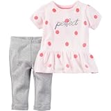 カーターズ Carter's/ 2ピースリトルセーターセット ピンク 上下セット 12ヶ月【並行輸入】