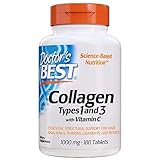 Doctor's Best - 最もよいコラーゲンのタイプ1及び 3 1000 mg。180錠剤