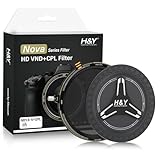 H&Y 可変NDフィルター PLフィルター 58mm HD NOVA ND3-32+CPL フィルターキット 1.5段～5段分減光 レンズ側ねじ込み式 58mm フロント側マグネット式 62mm レンズキャップ付属 帯電防止 防汚 撥水 防傷 NVD-58