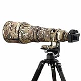 Rolanpro レンズコート対応 シグマ 300-600mm F4 DG OS Sports 用 レインカバー レンズ保護スリーブ 保護ケース #4 オールテレインカモフラージュカラー