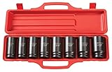 TEKTON 4891 3/4' Drive Deep Impact Socket Set, 1'-1-1/2', SAE, Cr-V, 8 Sockets [並行輸入品]