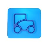 Anself 2 in 1 プレートボウル食器 安全 防水 シリコーンブルー分割プレースマット 赤ちゃん幼児の子供用