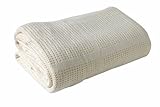 Clair de Lune Cot Bed/ Cot Extra Soft Cotton Cellular Blanket (Cream) by Clair de Lune