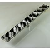 Sprinkle ® Contemporary tile-in Brushed Finish Linear床シャワードレインステンレススチール調節可能なExit Plainモデル