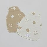 五重織ガーゼ・ベビー用汗取りパッド/232507 (クマ)
