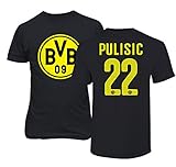 Borussia Dortmund Christian Pulisic Soccer Football JerseyスタイルメンズTシャツ 4L