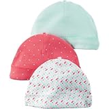 Carter's(カーターズ) 3パックビーニー ピンク 小物 0～3ヶ月【並行輸入】