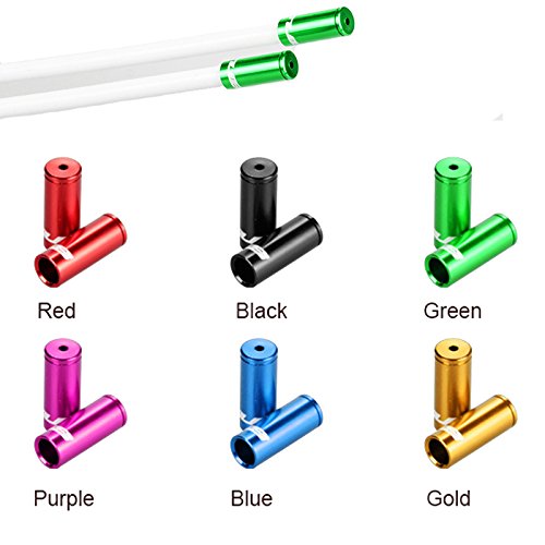 100Pcs Mixed Color Shift Alloy MTB Road Bike Brake Cable Cap Shift