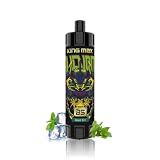 【10000回】電子タバコ 使い捨て Stiik Max 10,000回吸引可能 持ち運びシーシャ Vape爆煙 禁煙パイポ DTL ベイプ 使い捨て ニコチン無し電子タバコ (スイカアイス) (ミントアイス)
