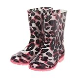 GYMBOREE(ジンボリー) レインブーツ ブライトピンクレオパード シューズ 20cm【並行輸入】