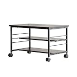 エア・リゾーム パソコンデスク ロータイプ キャスター付き コンパクトPCデスク Carla(カーラ) ブラウン×ブラック