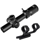 ohhunt 1-5x24スコープ 1-5x24照準器 30mm照準器ホルダー付き 1X-5X倍可変ズースコープ