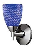Elk 10150/1PC-S Celina 1-Light Sconce In Polished Chrome with Sapphire Glass [並行輸入品]