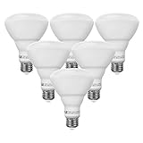 LE 6 Pack BR30 E26 LED Bulbs, 65W Incandescent Equivalent, 750lm, Daylight White, 5000K, 110° Flood 