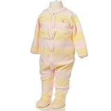 (プチバトー)PETIT BATEAU BEBE ベビー ベロアワイドボーダー前開きロンパース 10674 82 FLEUR/CREAMY 24M [並行輸入品]