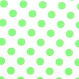 SheetWorld PC5B-W1010 PC5B-W1010 Fitted Portable / Mini Crib Sheet - Neon Green Polka Dots - Made In