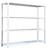 Rack Factory スチールラック 業務用 ボルトレス式 単体タイプ(支柱４本） 300kg/段 H2400 W1500 D600 ７段