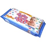 無香料・ノンアルコールタイプ！何と！22*20CM！大判サイズのおしりふき！ライフ堂　ふんわりでっかい赤ちゃんのおしりふき 厚手70枚　 40入（合せ）