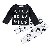 Newborn Infant Baby Boy Long Sleeve 2Pcs T-shirt + Pants Clothing Set 80CM