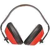 (ポートウエスト) Portwest クラシック イヤープロテクター 防音 イヤーマフ (ワンサイズ) (レッド)