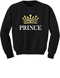 Prince Crownギフトの息子、Brother Little Boys Toddler / Kidsスウェットシャツ カラー: ブラック