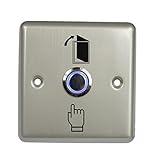 Homyl ドア　出口　ボタン　プッシュ　スイッチ　ドア　開放　バックライト　LED　アクセス　コントロール　耐久性