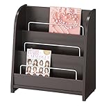 木製マガジンラック ダークブラウン